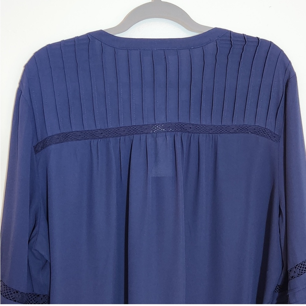 Daniel Rainn Navy Boho Blouse Size XXL NWT - Picture 5 of 9